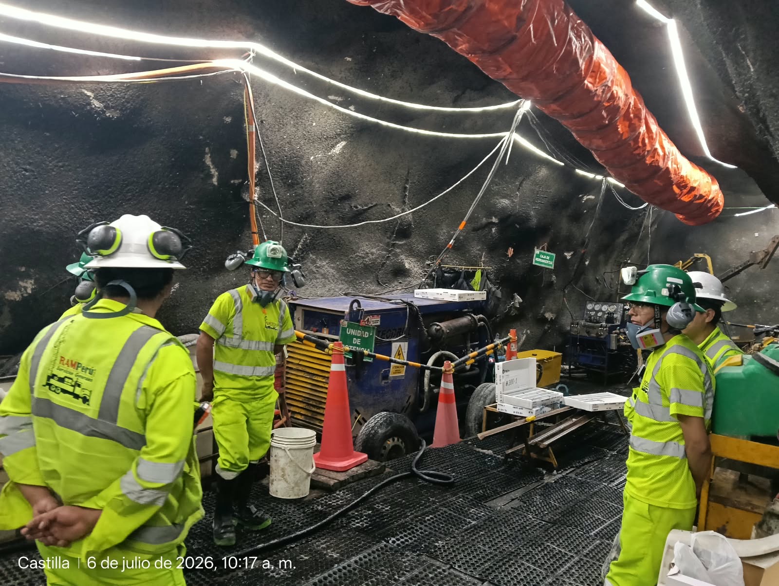 Operaciones en Mina RAMPERU
